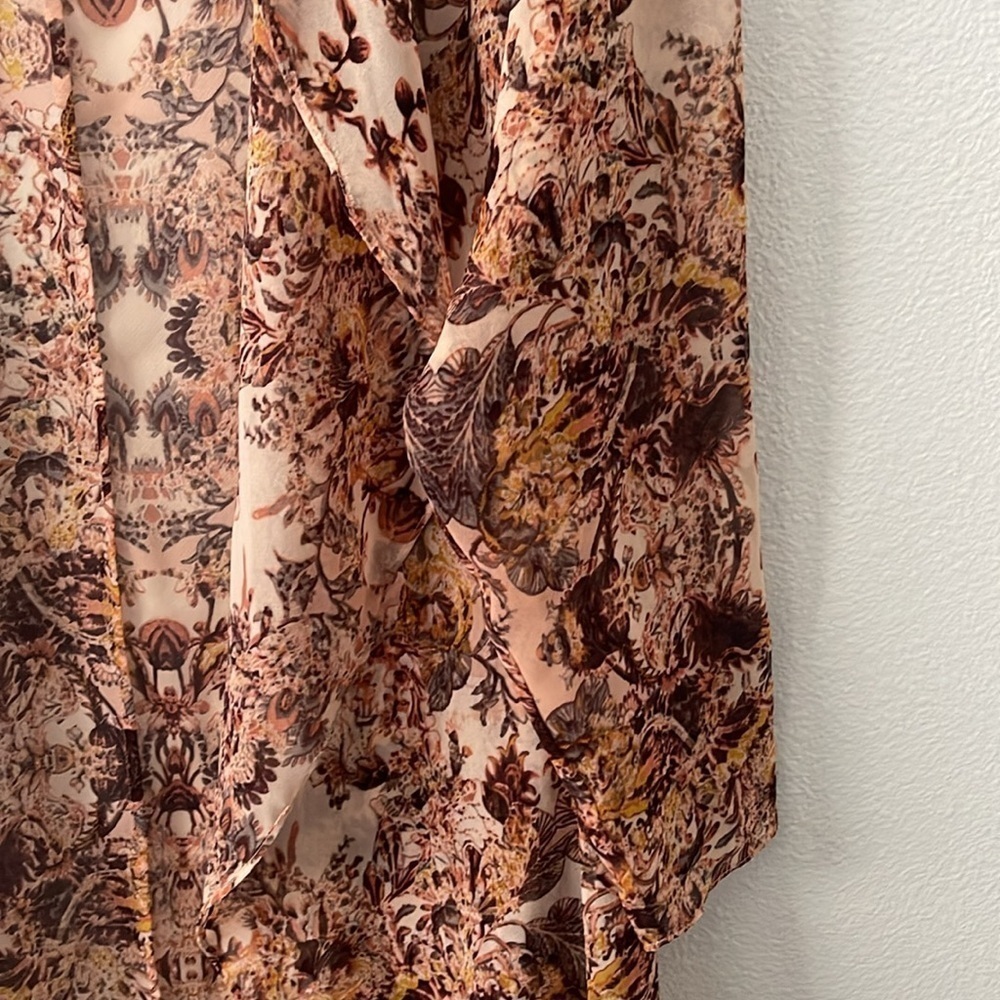 BCBGeneration Sheer Floral Kaftan Cover Up - Picture 6 of 8